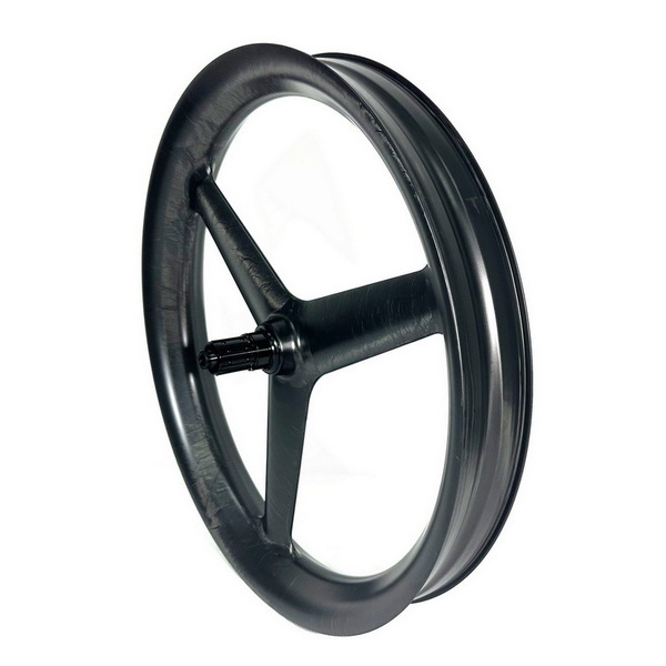 26ER Tri Spoke Fat Bike Carbon Wheels Center Lock 80MM External Width Tubeless Ratchet Hub System