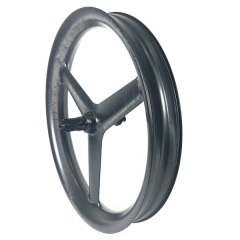 26ER Tri Spoke Fat Bike Carbon Wheels Center Lock 80MM External Width Tubeless Ratchet Hub System