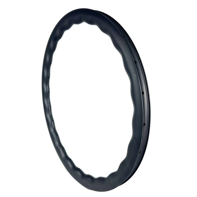 700C Wave Design Gravel Carbon Rims Super Light 31mm External Width 25mm Inner Width Tubeless Width Hook