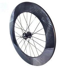 700C Track Bike Carbon Wheels 88mm Height 23MM External Width Flipflop Hub Clincher Tubular