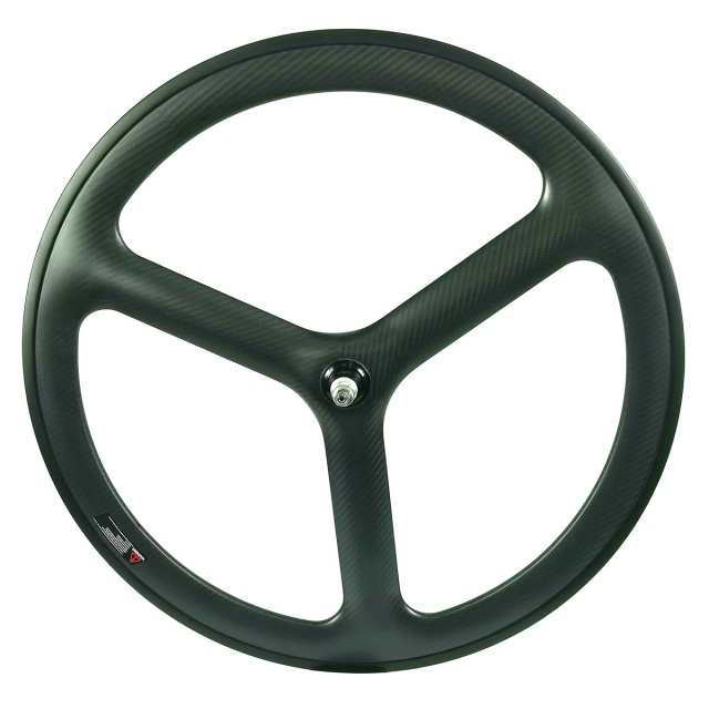 700C Tri Spoke Track Bike Carbon Wheels 50mm Height 24mm Width Clincher Tubular Fixed Gear Bicycle Wheels Flipflop