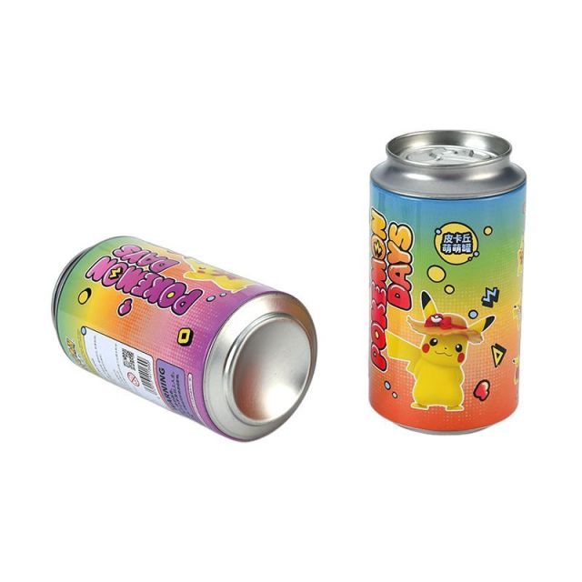 Empty Round Tin Canister Box