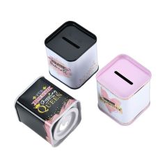 Tinplate Square Coin Saving Bank