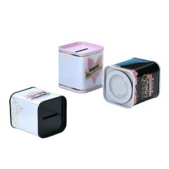 Tinplate Square Coin Saving Bank