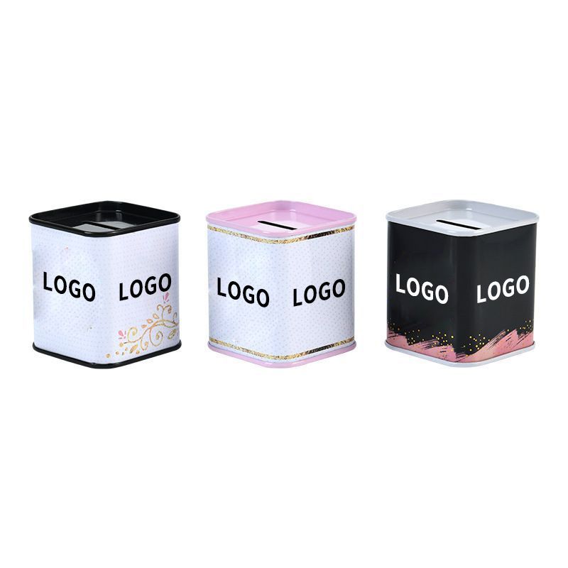 Tinplate Square Coin Saving Bank