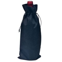 Jute Burlap Wine Drawstring Pouch