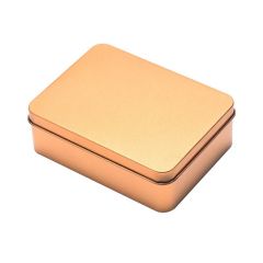 Small Empty Rectangular  Tin Box