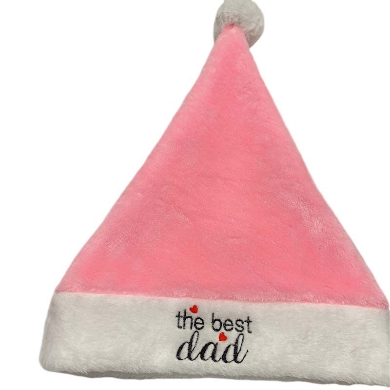 Pink Christmas Santa Hat - Plush Holiday Accessory