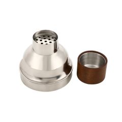 5pcs  Stainless Steel Wood Cocktail Shaker Set