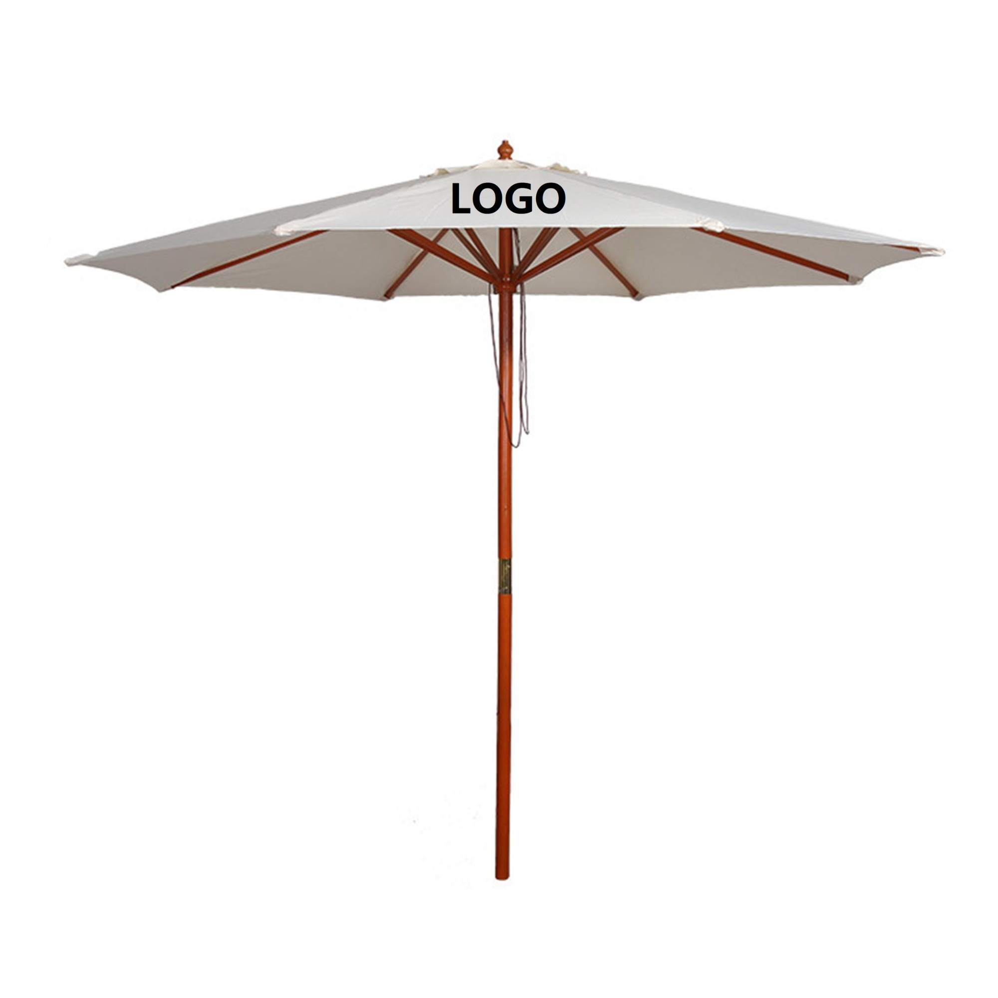 Beach Outdoor Wood  Patio Umbrella