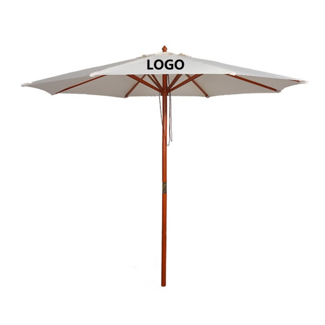 Beach Outdoor Wood  Patio Umbrella