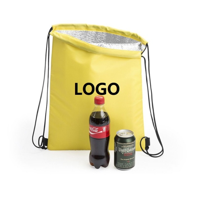 Polyester Aluminium Cooler Drawstring Bags