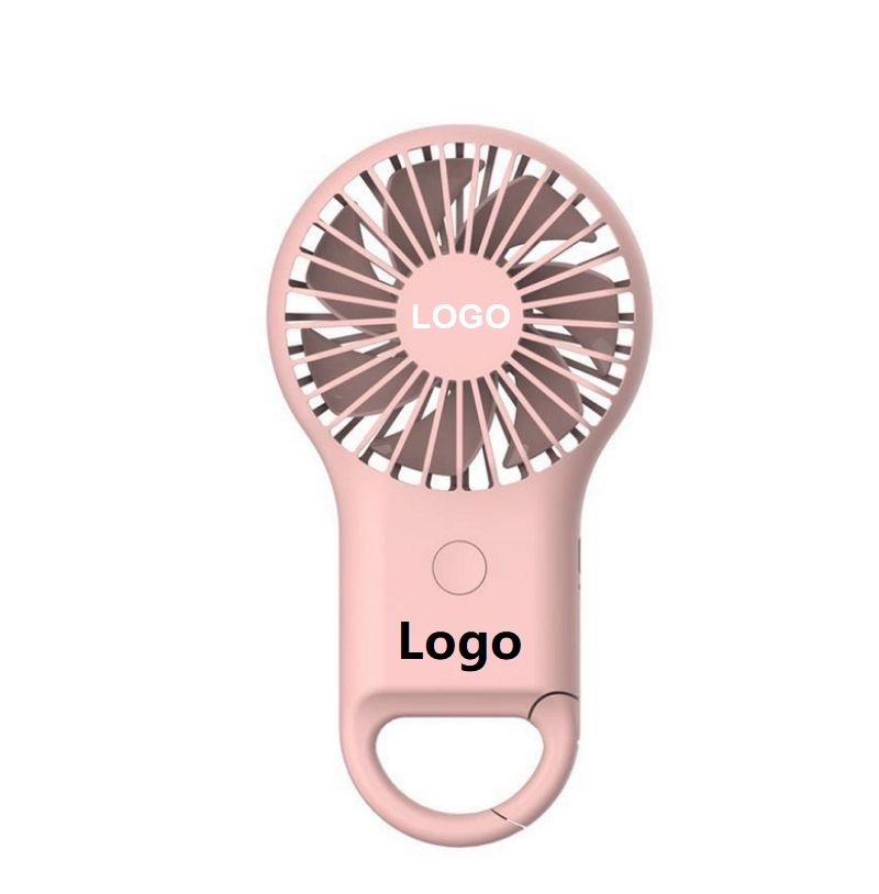 Portable Mini Hand Held Ourdoor Carabiner Keychain Fan