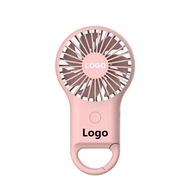 Portable Mini Hand Held Ourdoor Carabiner Keychain Fan