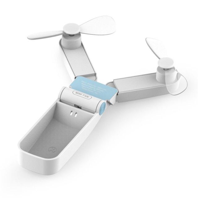 Portable Two Heads Hand Held Mini Fan