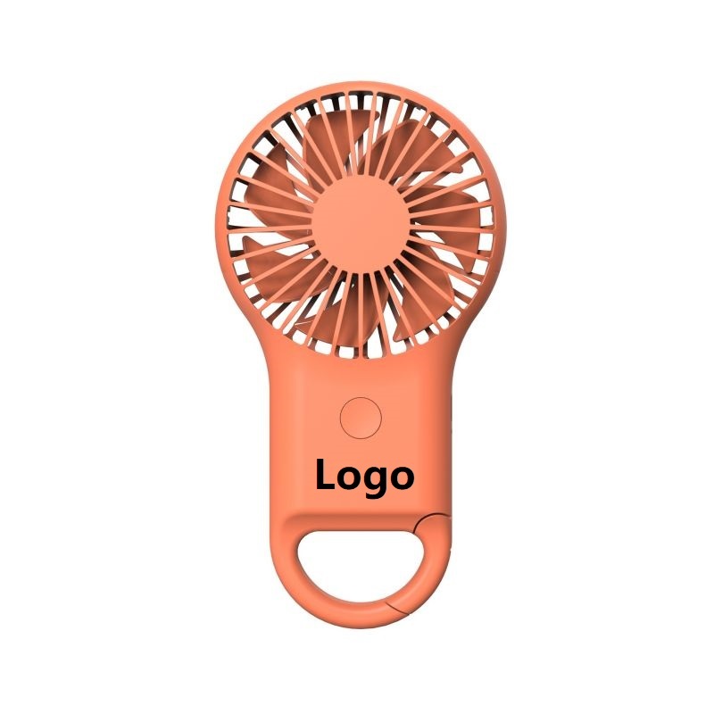 Portable Mini Hand Held Ourdoor Carabiner Keychain Fan
