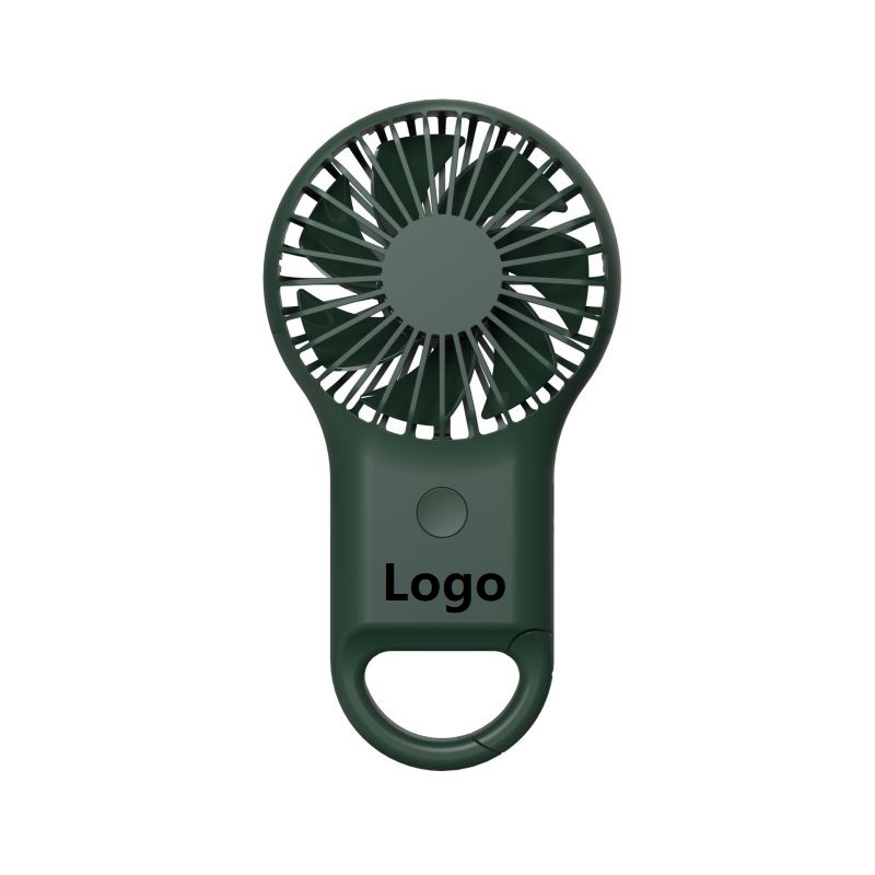 Portable Mini Hand Held Ourdoor Carabiner Keychain Fan