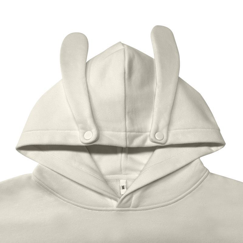 Cotton Long Sleeve Hoodied Sweater