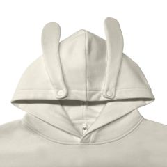 Cotton Long Sleeve Hoodied Sweater