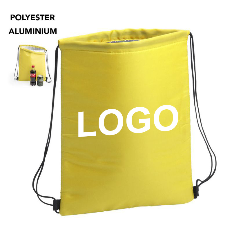 Polyester Aluminium Cooler Drawstring Bags