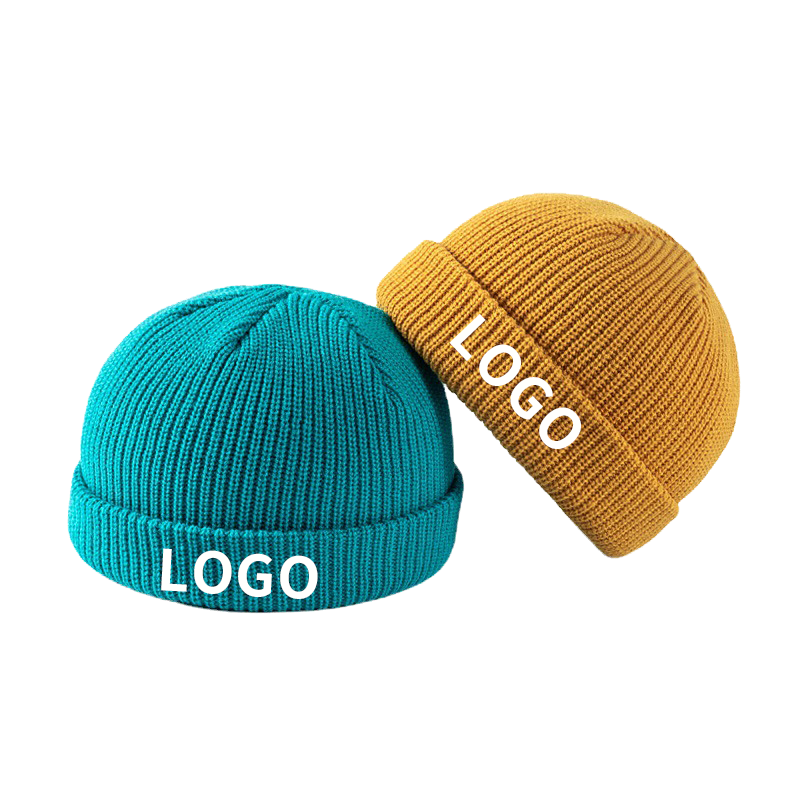 Acrylic Cap Cuff Beanie