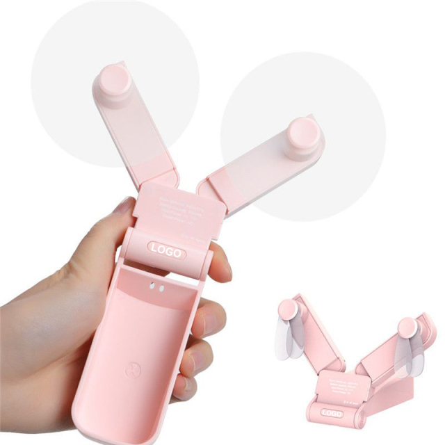 Portable Two Heads Hand Held Mini Fan
