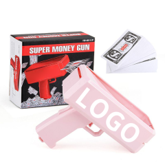 Playing Spary Make Rain Dispenser Red Gun Shooter