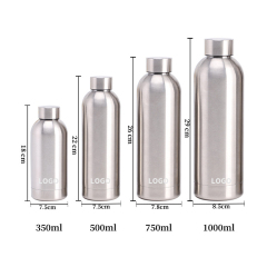12 Oz/17 Oz/22 Oz/ 25Oz  Thermal Insulated Thumbler Stainless Steel Narrow-mouthed Water Bottle