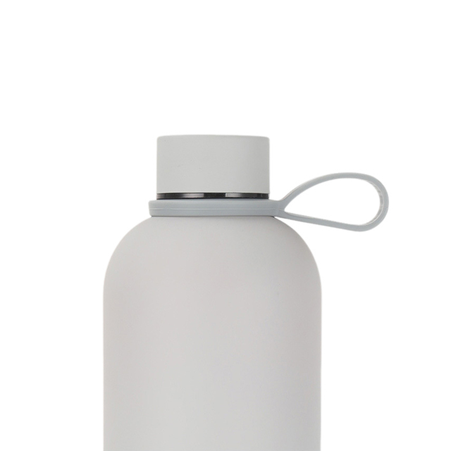 Narrow-mouthed Vacuum Insulated Water Bottle with Silicone Handle