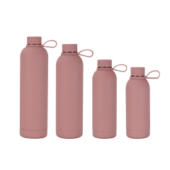 Narrow-mouthed Vacuum Insulated Water Bottle with Silicone Handle