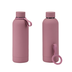 Narrow-mouthed Vacuum Insulated Water Bottle with Silicone Handle