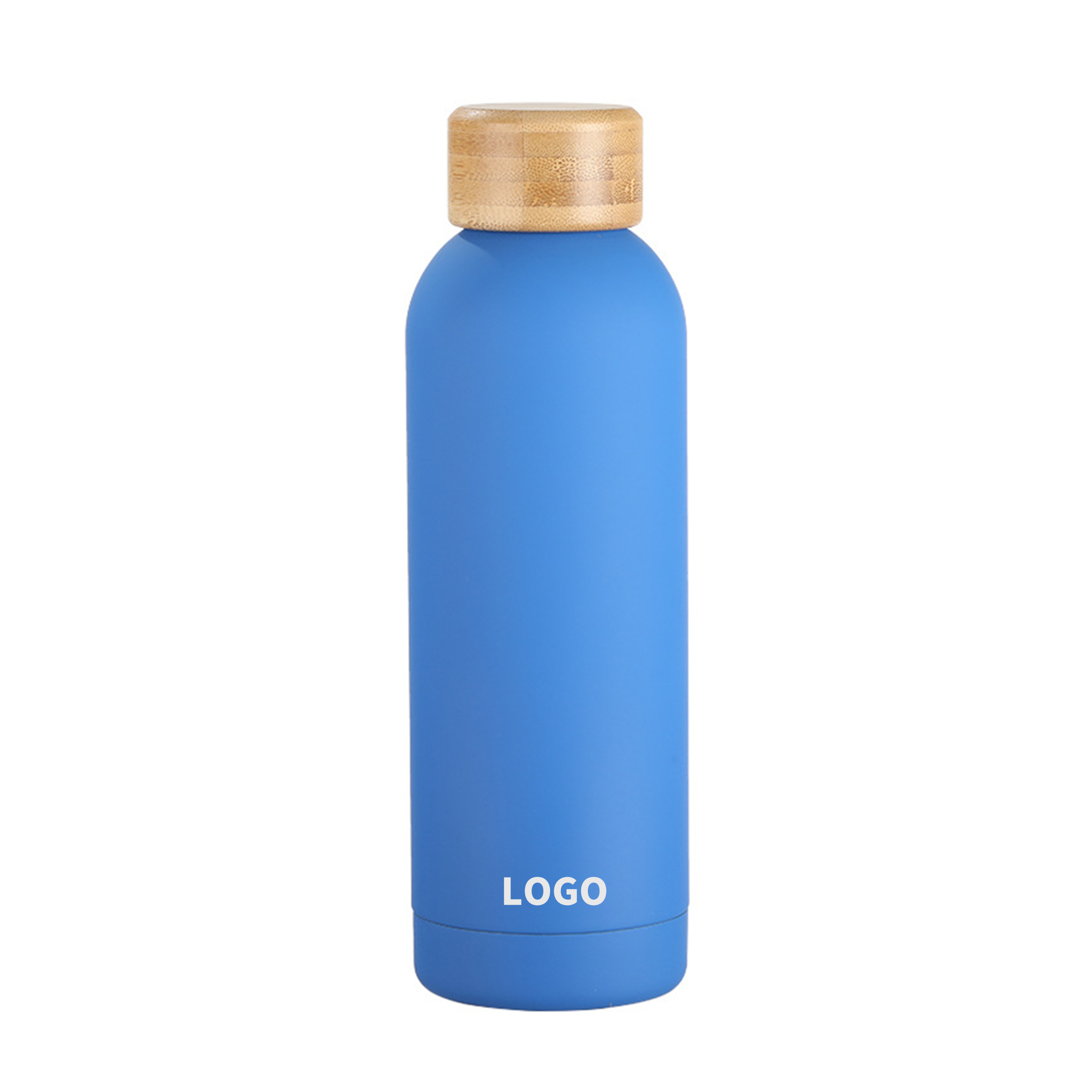 Stainless Steel Vacuum Insulated Water Bottle with Bamboo Cap