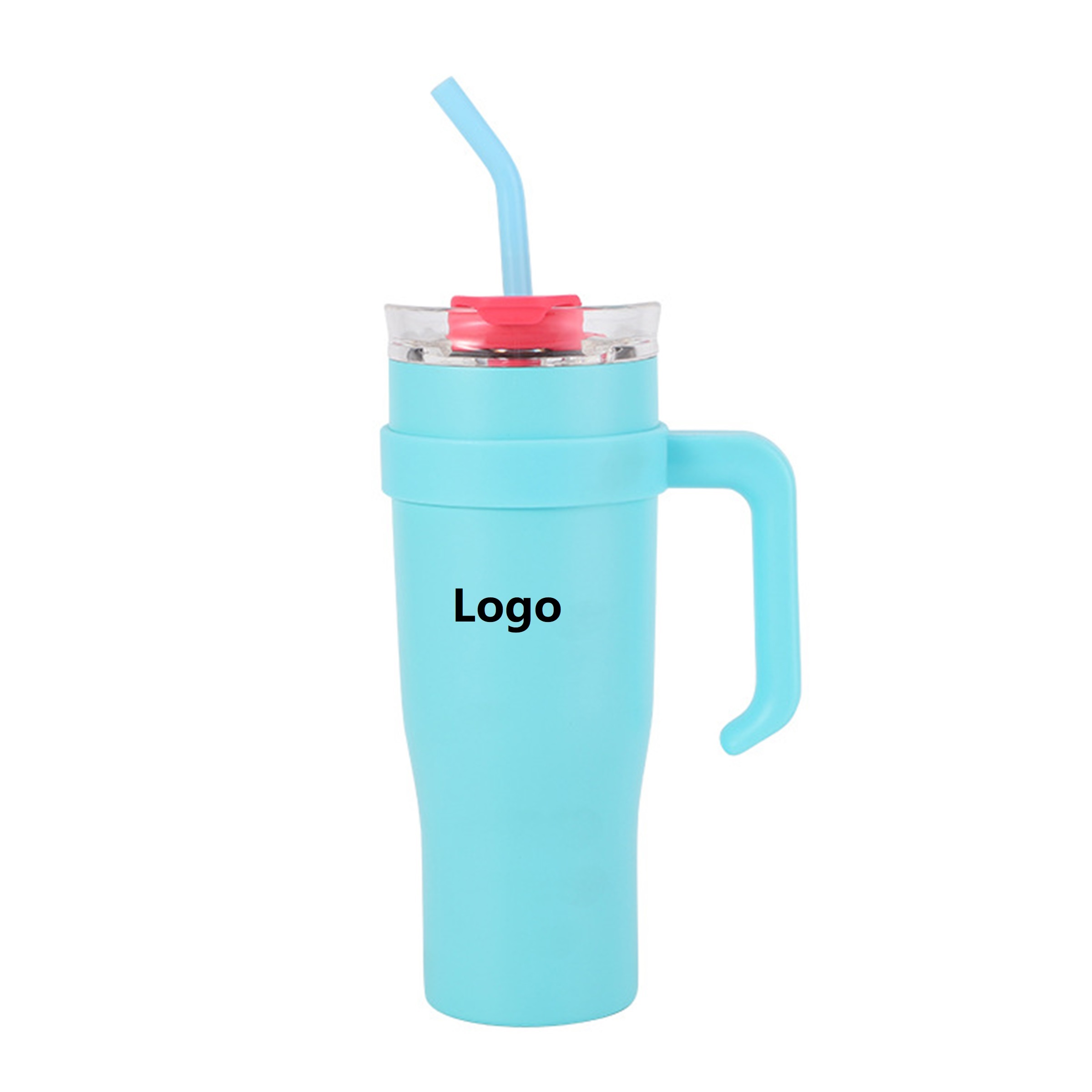 40 oz Tumbler Stainless Steel Thermal Car Mug with Removable Handle