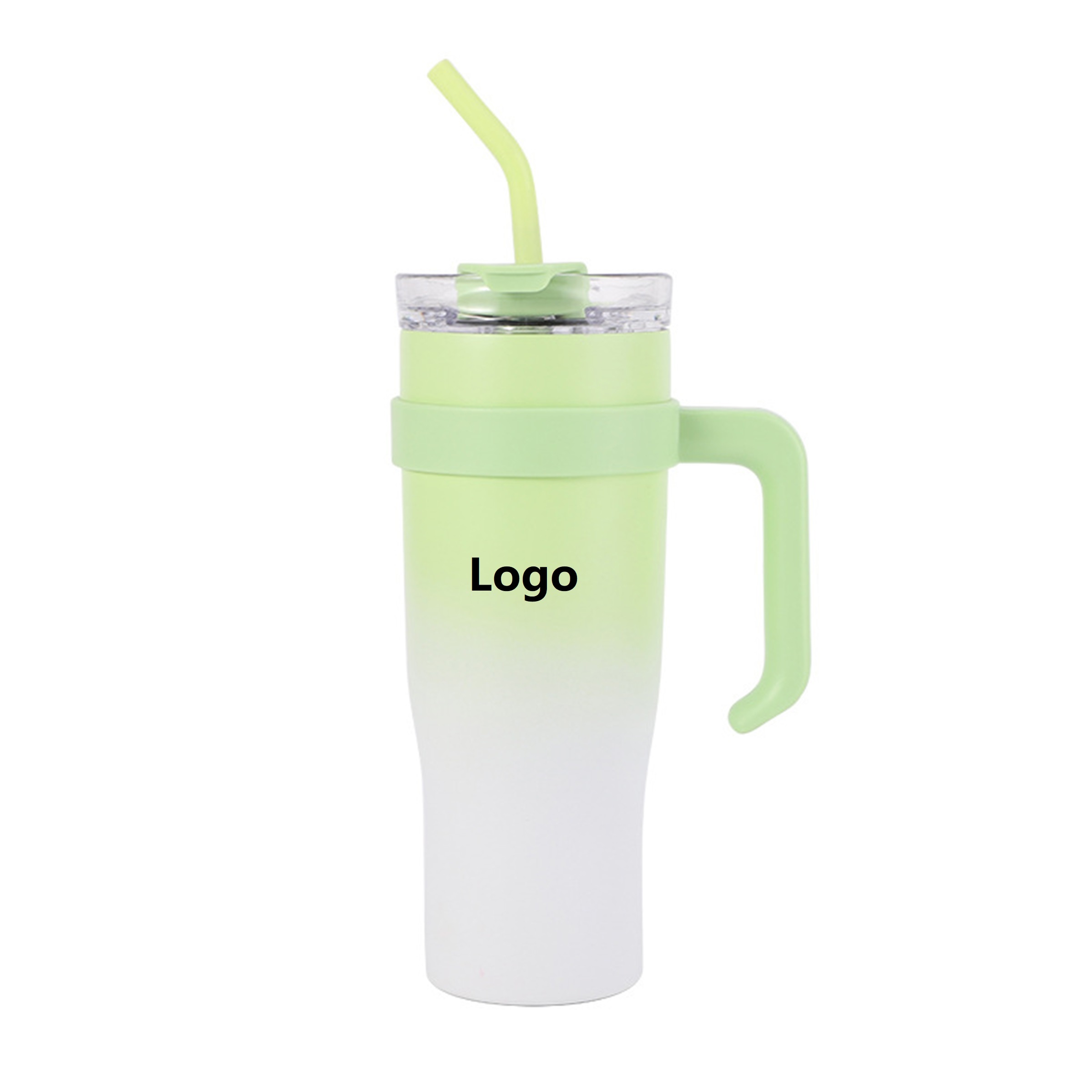 40 oz Tumbler Stainless Steel Thermal Car Mug with Removable Handle