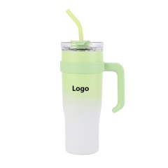 40 oz Tumbler Stainless Steel Thermal Car Mug with Removable Handle