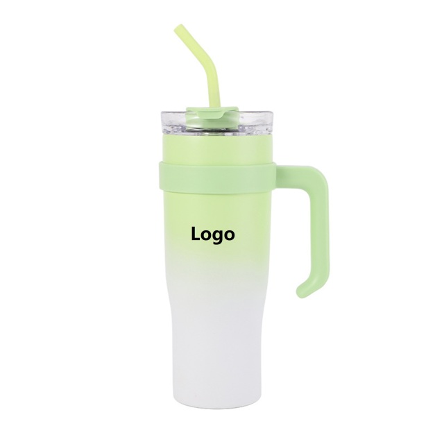 40 oz Tumbler Stainless Steel Thermal Car Mug with Removable Handle