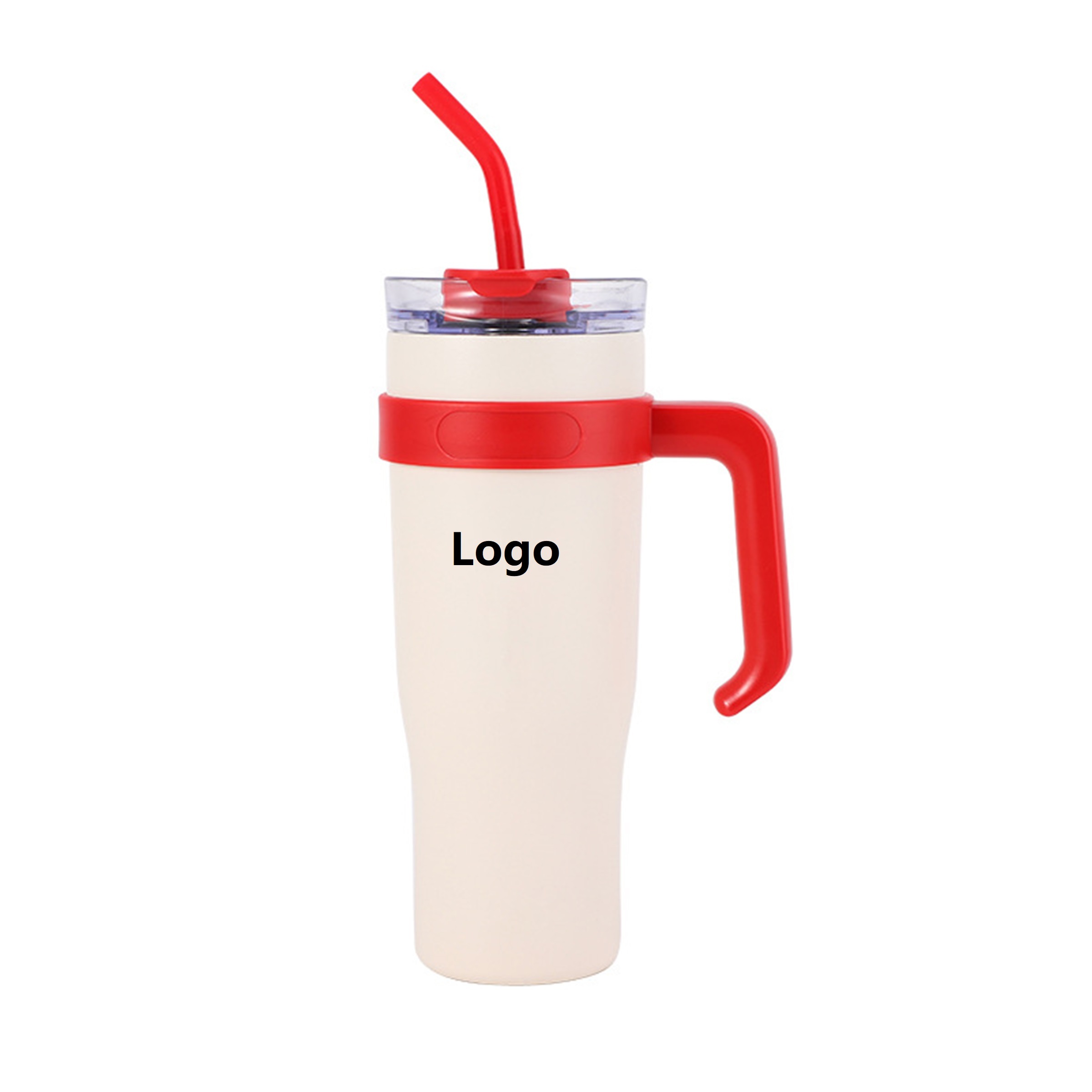 40 oz Tumbler Stainless Steel Thermal Car Mug with Removable Handle