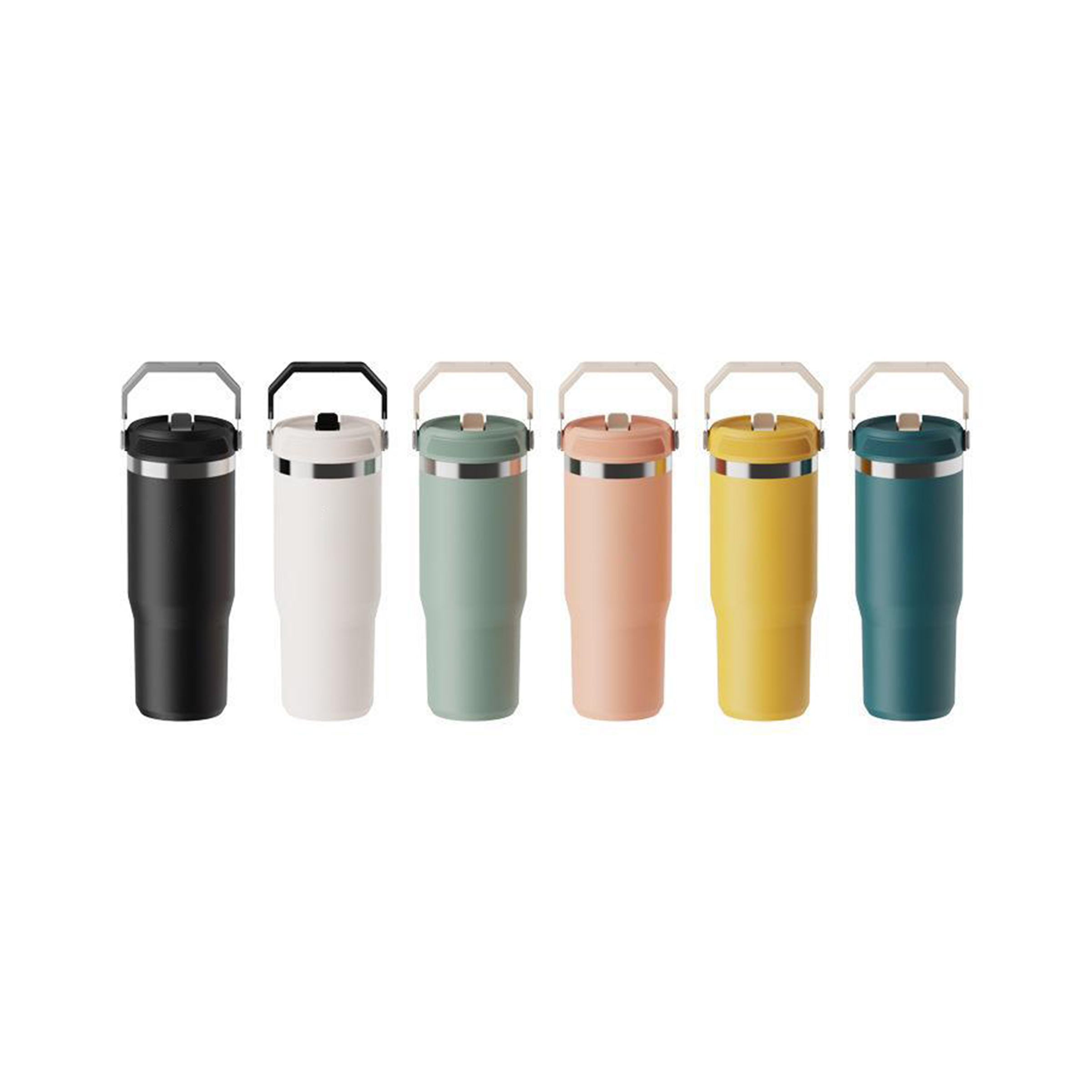 20oz Tumbler Stainless Steel Vacuum Insulated Car Travel Mug with Handle
