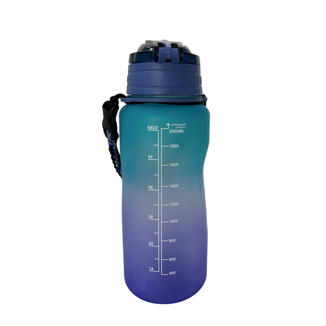 Half Gallon 64oz Sprots Tritan Water Bottle with Paracord Handle