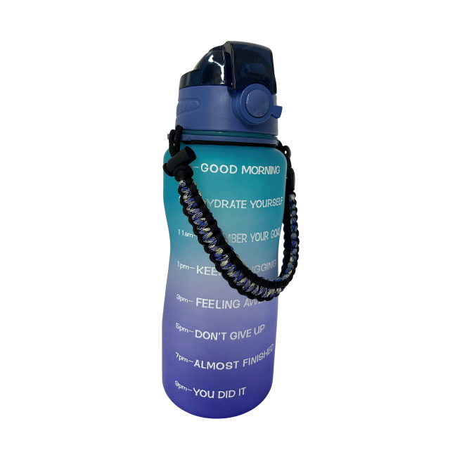 Half Gallon 64oz Sprots Tritan Water Bottle with Paracord Handle