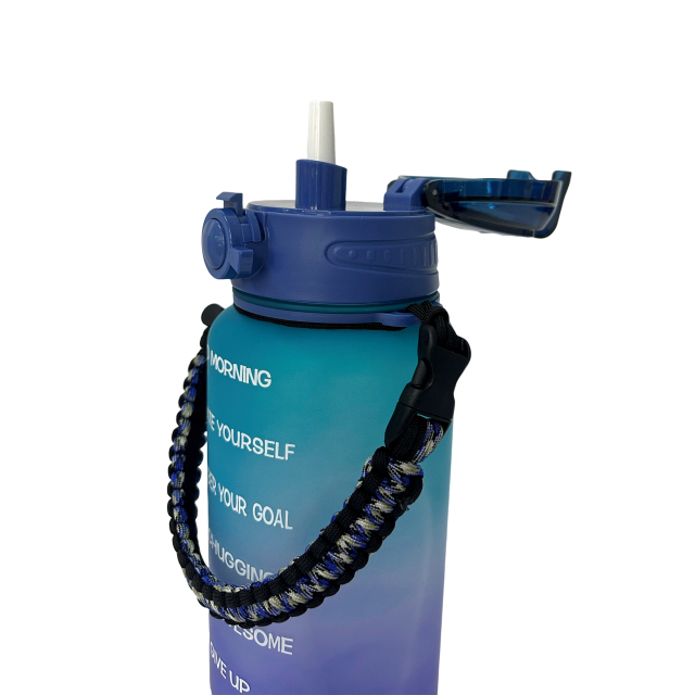 Half Gallon 64oz Sprots Tritan Water Bottle with Paracord Handle