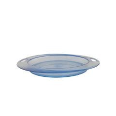 Round Clear  Plastic Serving Tray with Handle