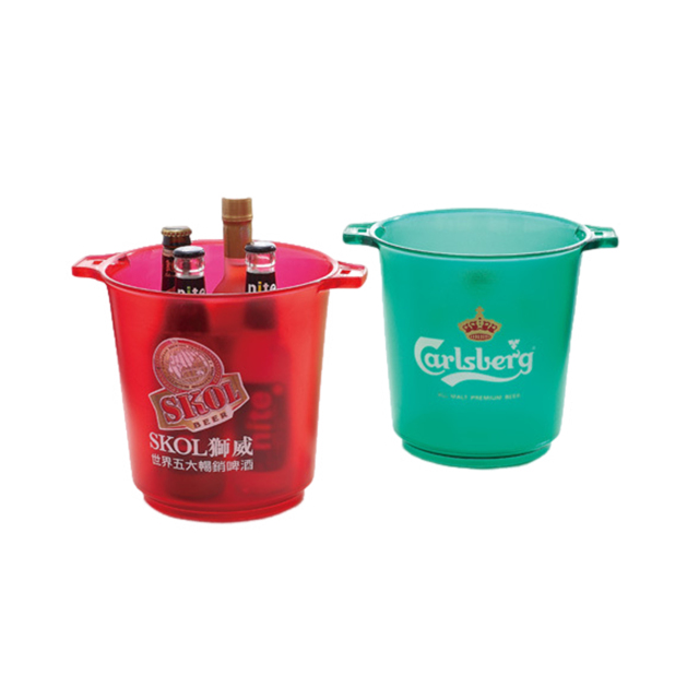 5L Clear Plastic Cooler Bucket with Handle