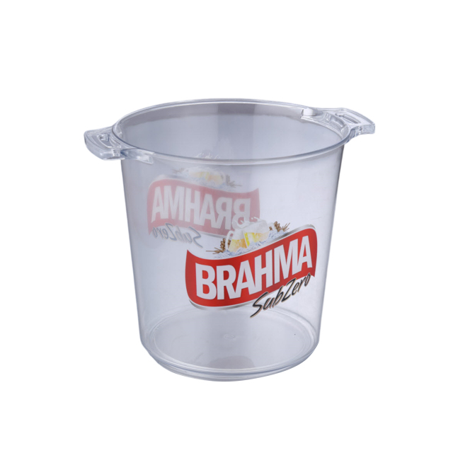 5L Clear Plastic Cooler Bucket with Handle