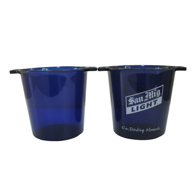 5L Clear Plastic Cooler Bucket with Handle