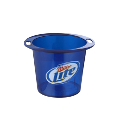 6L Clear Plastic Cooler Ice Bucket with Handle