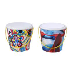 Plastic Snack Bucket With Lids