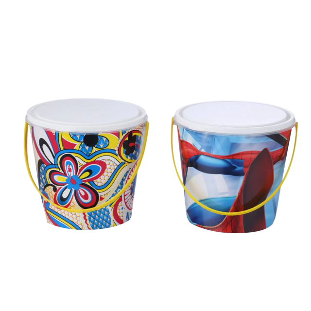 Plastic Snack Bucket With Lids