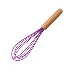 Silicone Balloon Whisk with Wood Handle