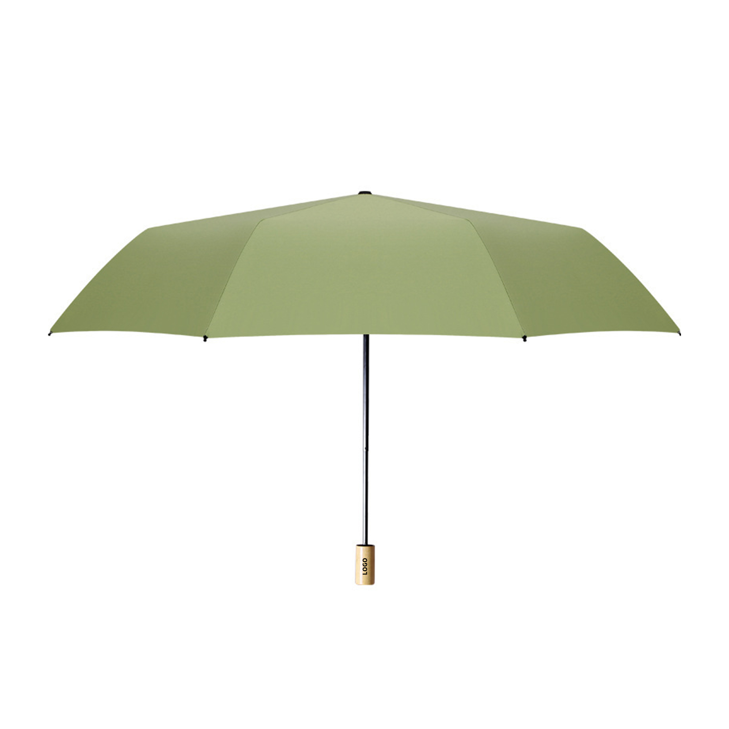 Mini 37 Inch Manual Opening Wood Handle Portable Umbrella